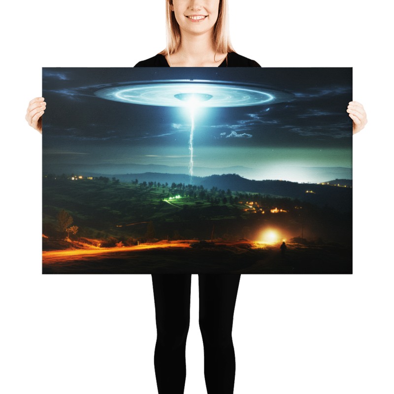 Ufo Over Alentejo 27 Artprint on Canvas