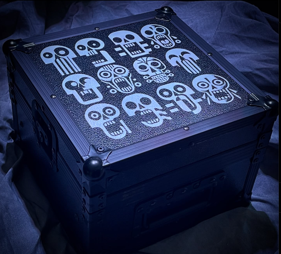 "liquid sky dj modular" - eurorack flightcase - 2x 3U / 2x 50 hp - with liquid sky powerbus
