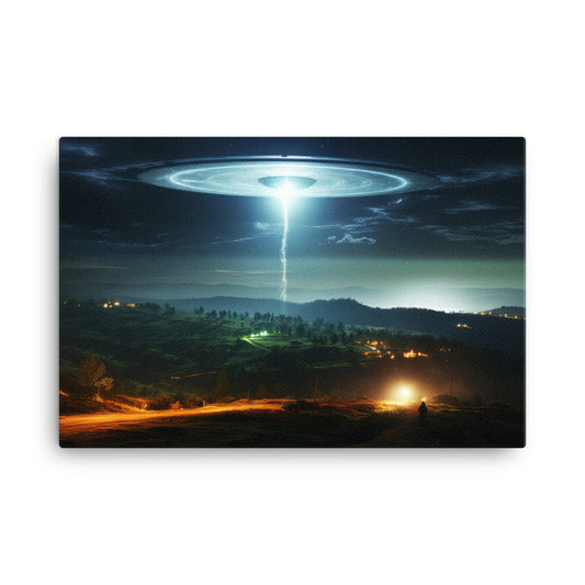 Ufo Over Alentejo 27 Artprint on Canvas