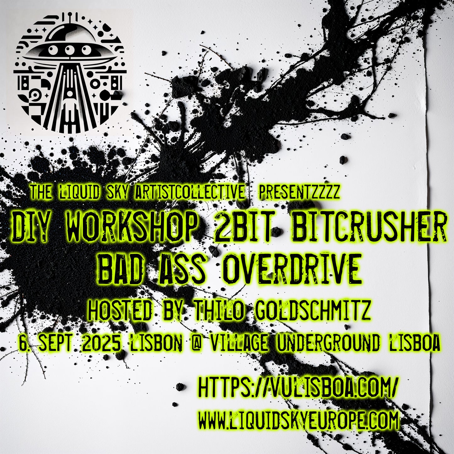 DIY workshop 2bit bitcrusher / bad ass overdrive 6. sept 2025 lisbon