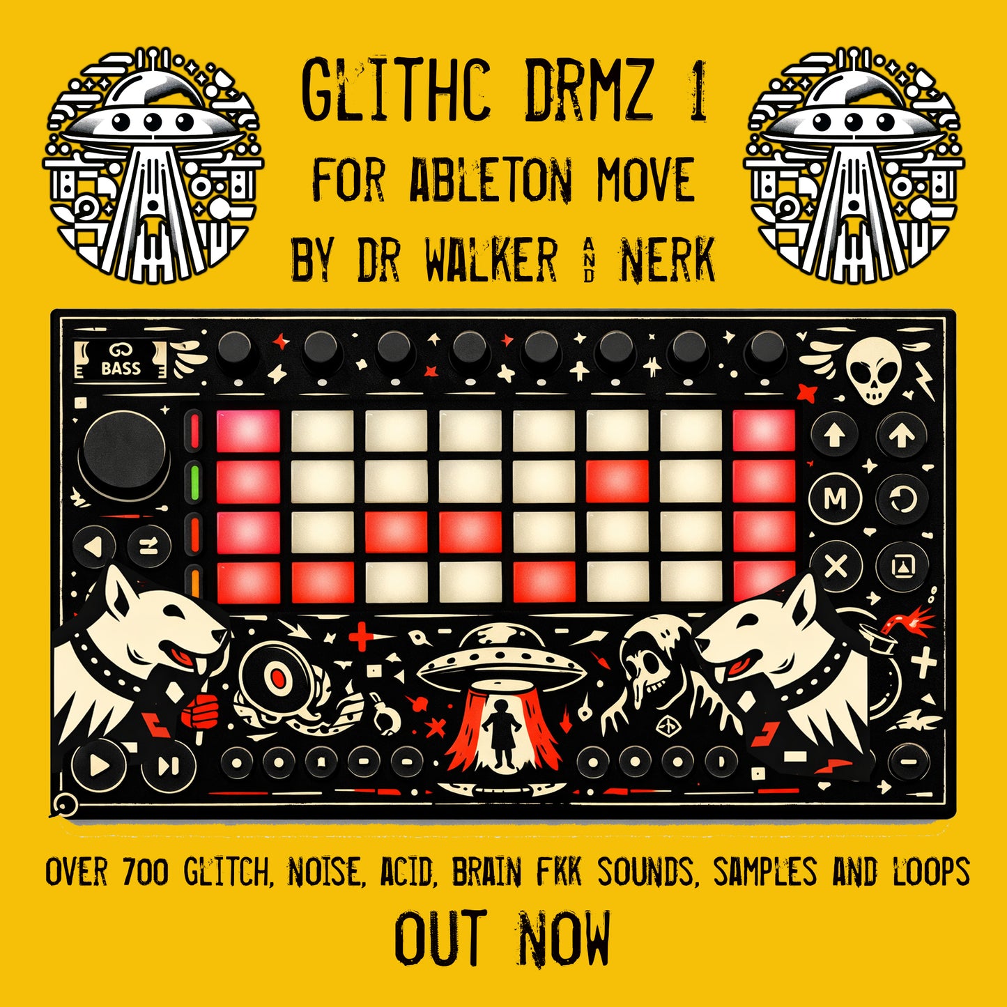 GLITHc DRMZ 01 - soundkit for ableton move - by Dr Walker & Nerk