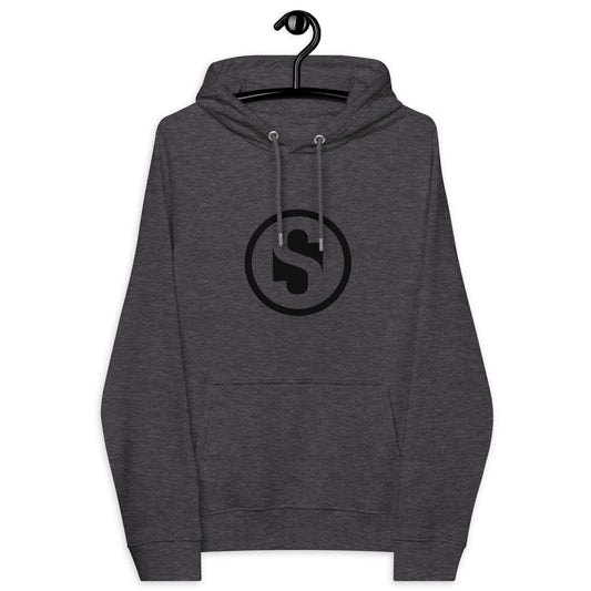 Soundmanufacture Logo 01 Unisex eco raglan hoodie Streetwear Clubwear Skatewear
