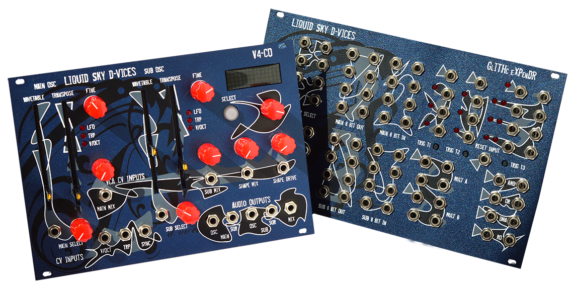 Liquid Sky d-vices V4CO & GLITHc Circuit Bending eXpenDR  - AVAILABLE NOW