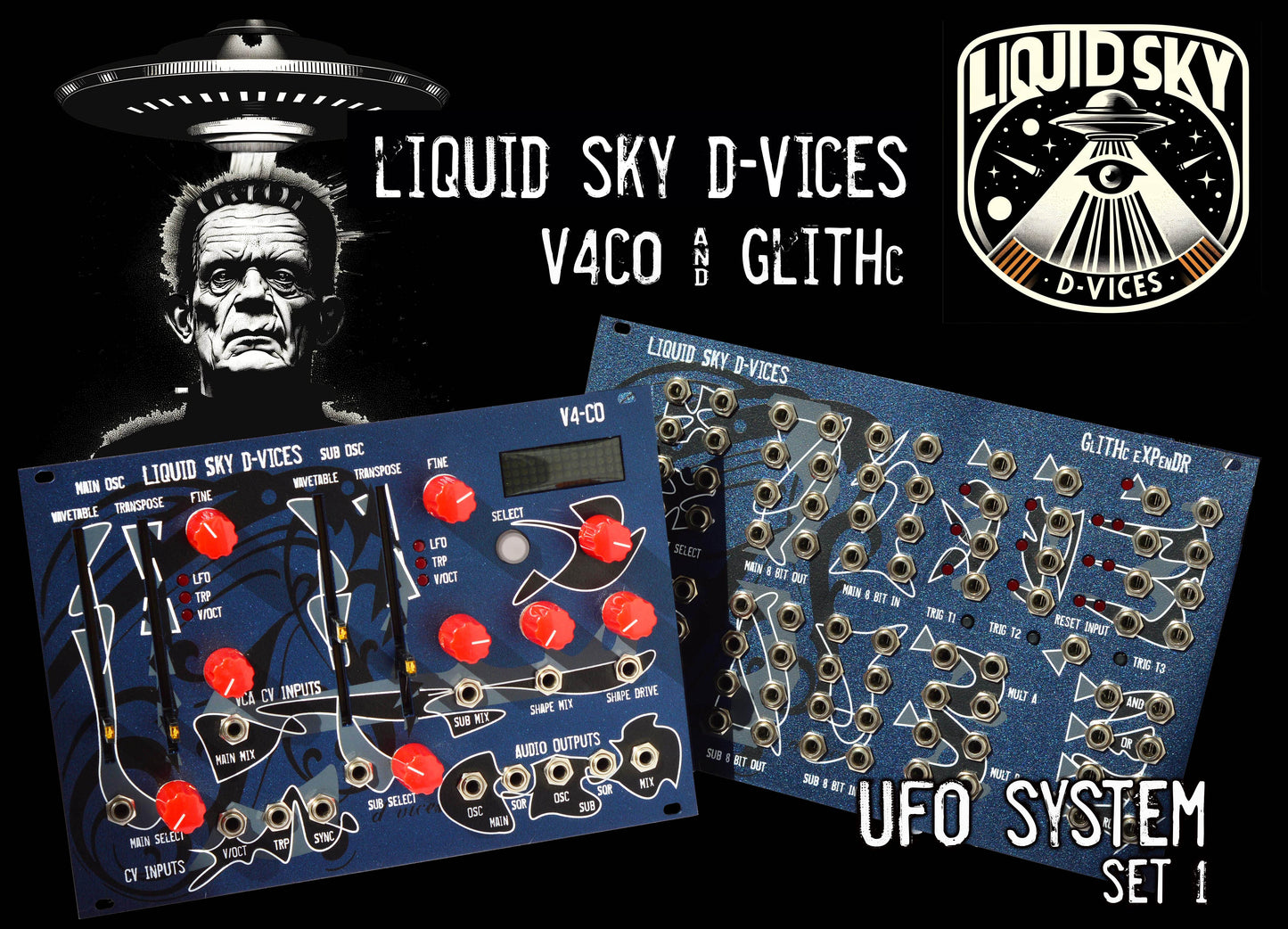 Liquid Sky d-vices V4CO & GLITHc Circuit Bending eXpenDR - AVAILABLE NOW