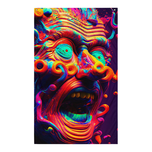 Acid Head 01 Flag - Djungle Fever Acidfever - Show Your FKKN Flag!!!