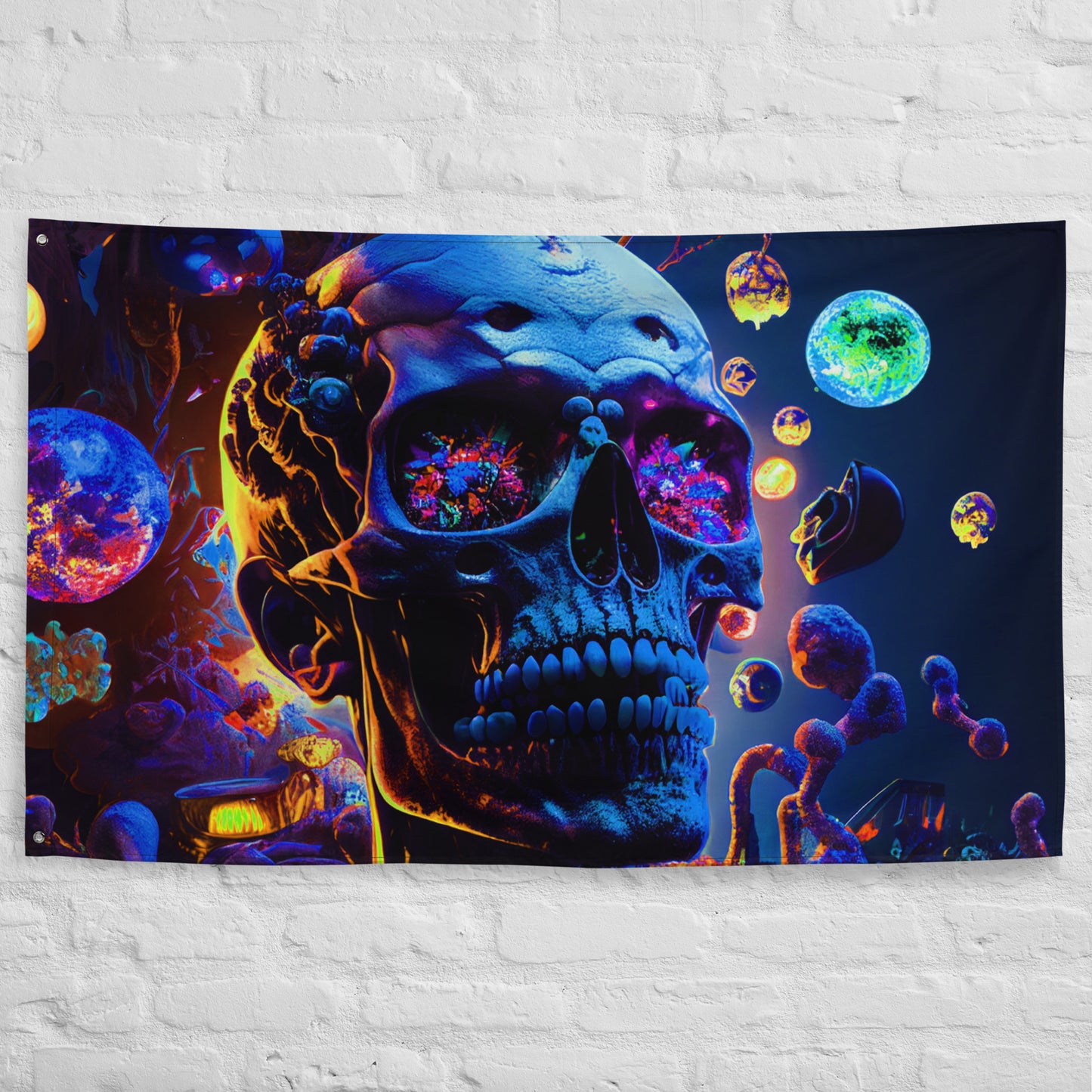 Acid Skulls 04 Flag -Djungle Fever - Show Your Fkkn Flags!