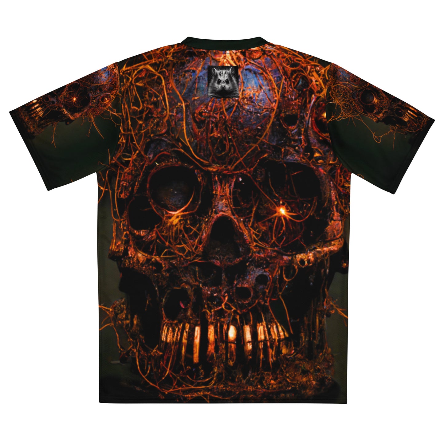 Wire Skull - Recycled unisex sports jersey - Skate Wear / Club Wear