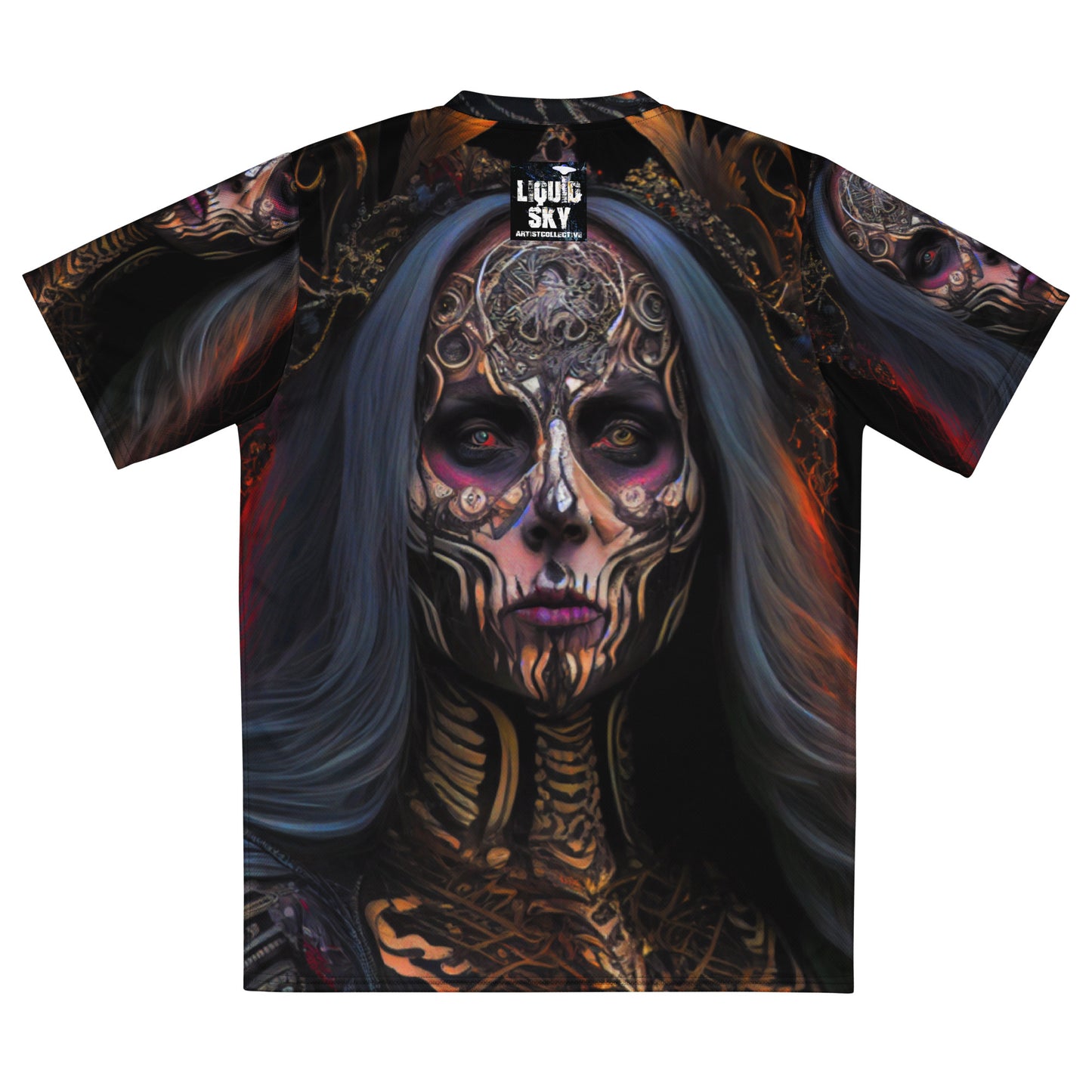 Santa Muerte 01 Recycled unisex sports jersey