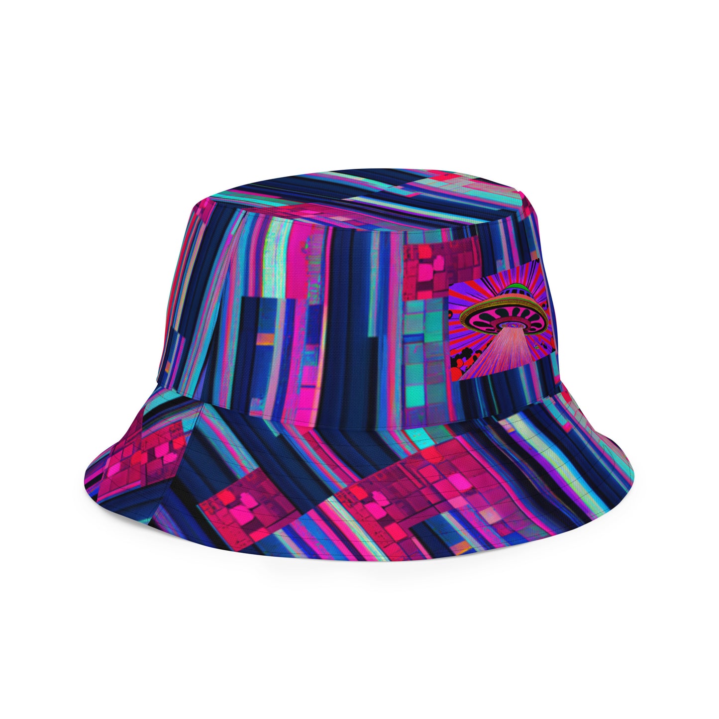 In Glitch We Trust - Ufo 01 - Reversible Fisherman s Hat