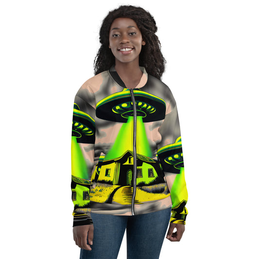 Alentejo UFO Landing Unisex Bomber Jacket