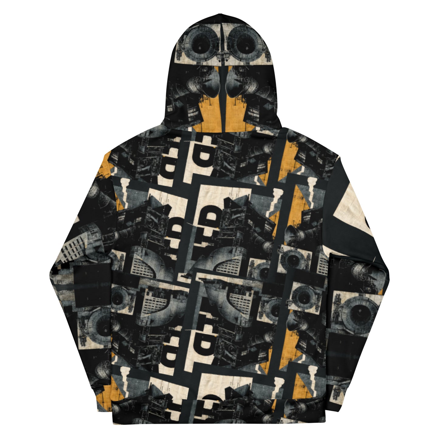 Crushed By The Wheels ... 01 Unisex Hoodie - Industrial Bauhaus Dada Collage