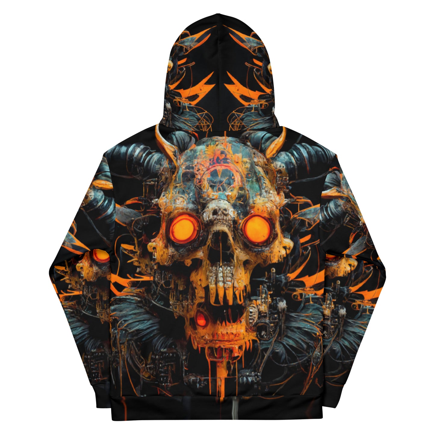 Acid Devil Skull 01 Unisex Hoodie - Djungle Fever