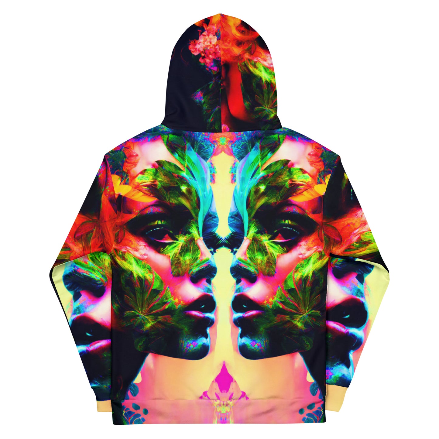Acid Flower Power 01 B - Unisex Hoodie
