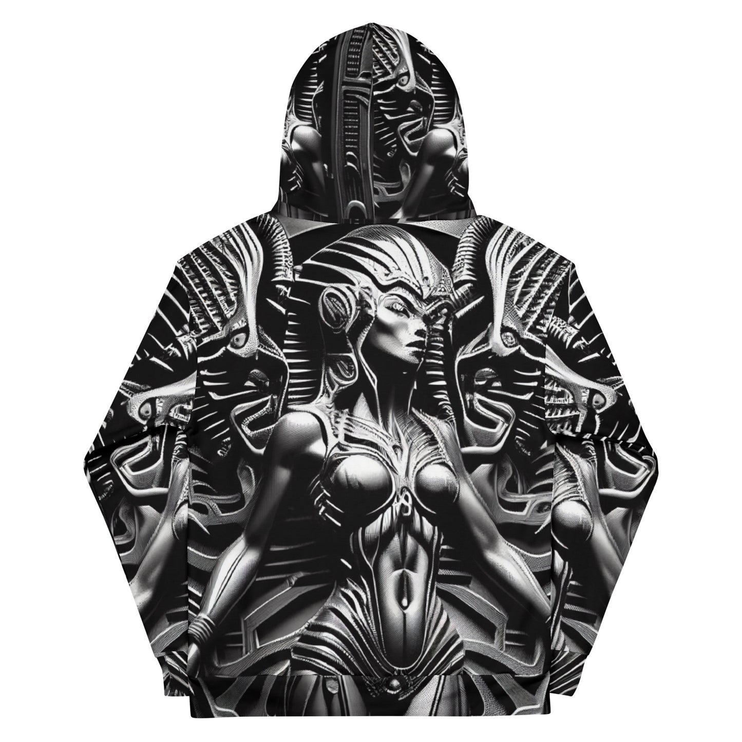 Art Deco Alien Queen 04 - Unisex Hoodie - Retro Scifi Chique