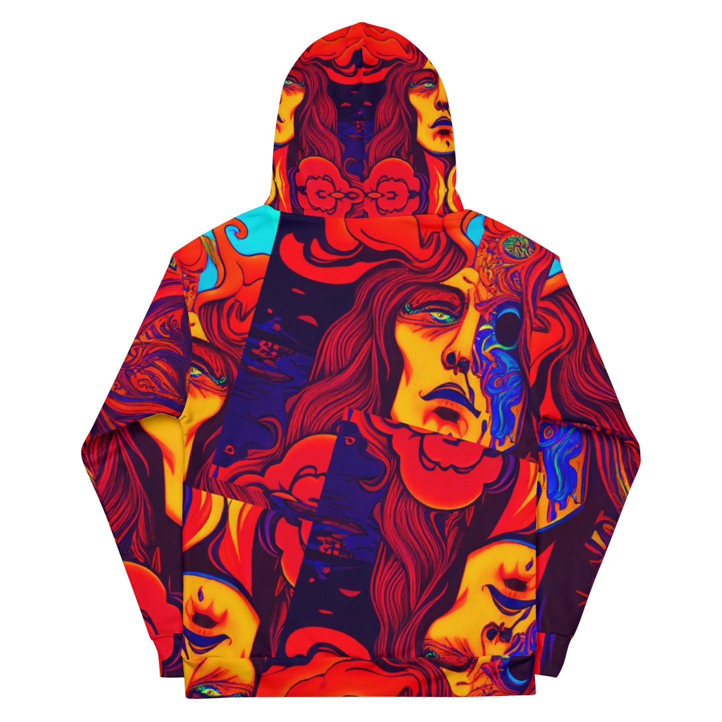 Happy Hippie Zombie - Unisex Hoodie - Acid Art Club Wear / Skate Wear