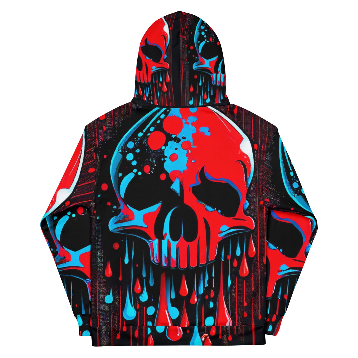 Acid Skull 02 Pop Art Unisex Trip Hoodie Skate Wear / Club Wear / DJ.ungle Fever