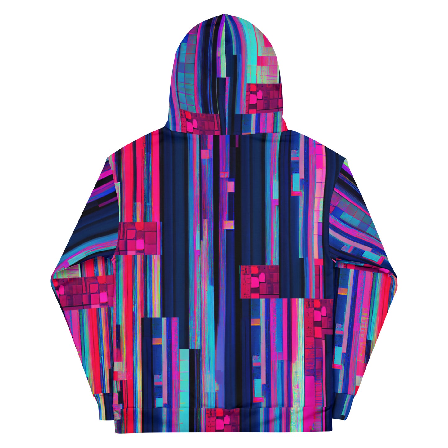 Glitch 02 Unisex Hoodie Skate Wear / Club Wear / Street Wear / Stage Fashion