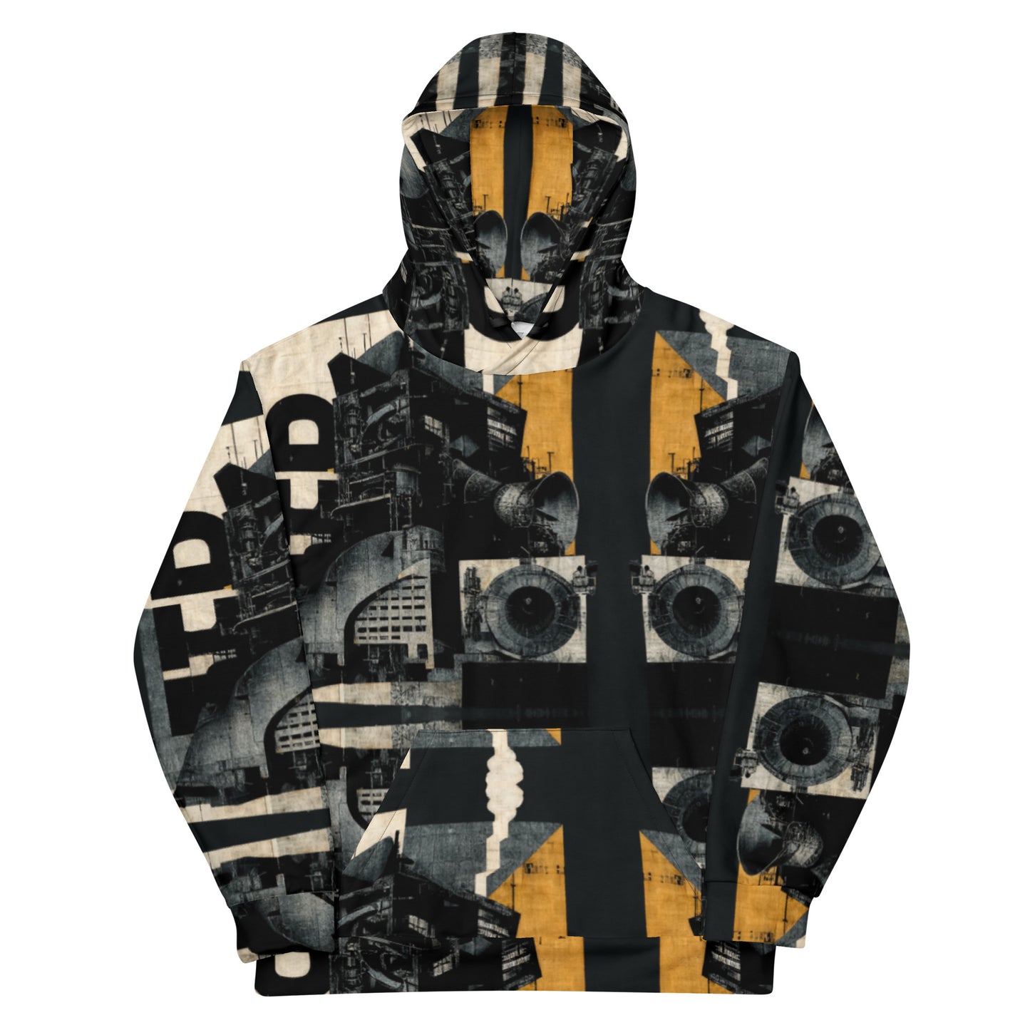 Crushed By The Wheels ... 01 Unisex Hoodie - Industrial Bauhaus Dada Collage