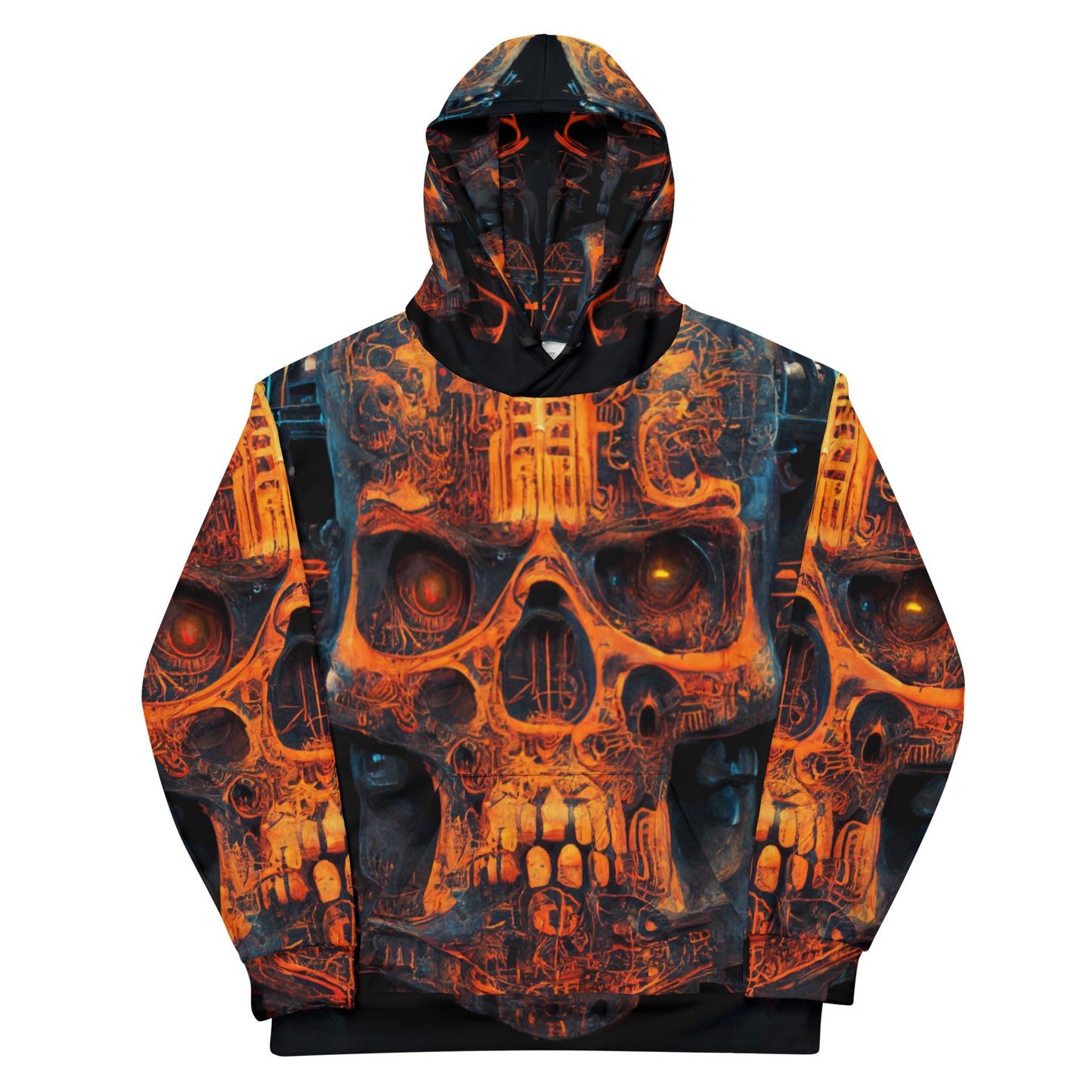 Acid Skulls 05 Unisex Hoodie Street Wear / Stage Wear / Skate Wear / Club Wear