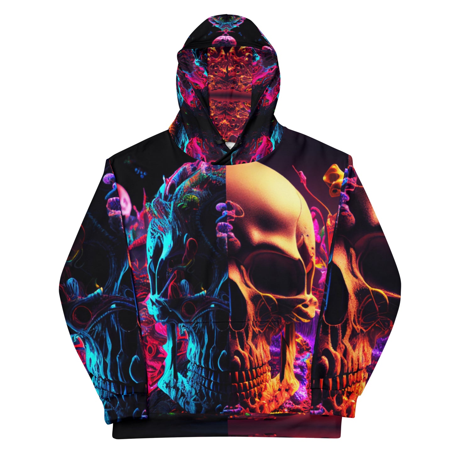 Acid Skulls 03 Unisex Hoodie Djungle Fever