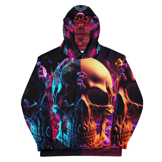 Acid Skulls 03 Unisex Hoodie Djungle Fever