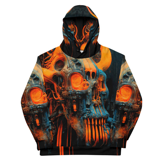 Acid Bull Head 01 Unisex Pop Art Hoodie Djungle Fever #clubwear #acid #stageoutfit #skatewear