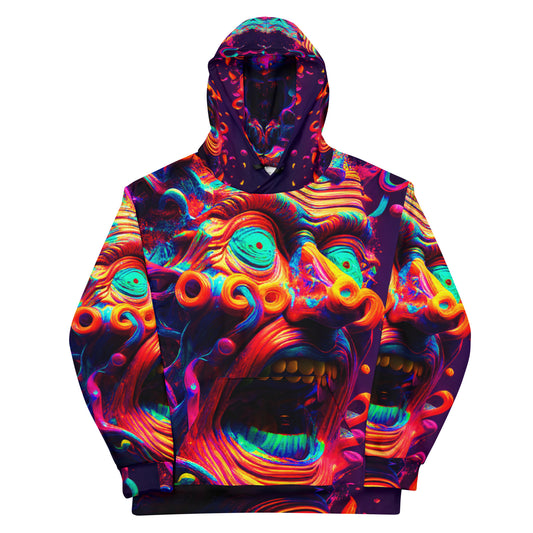 Acid Head SCREAMS "ACIIIIIIIIIIIIIIID!!!!!"  Unisex Hoodie Djungle Fever