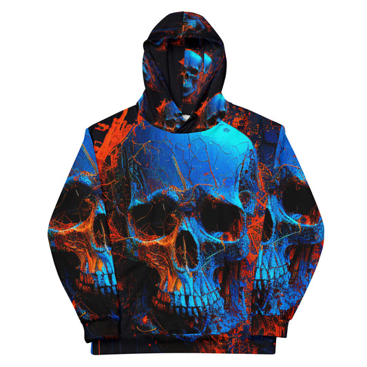 Blue Blue Skull 06 Unisex Hoodie