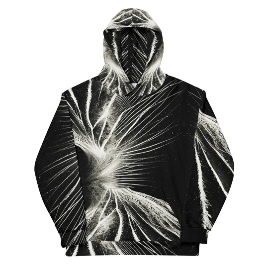 White Lines White Structures 01 / 02 Unisex Hoodie