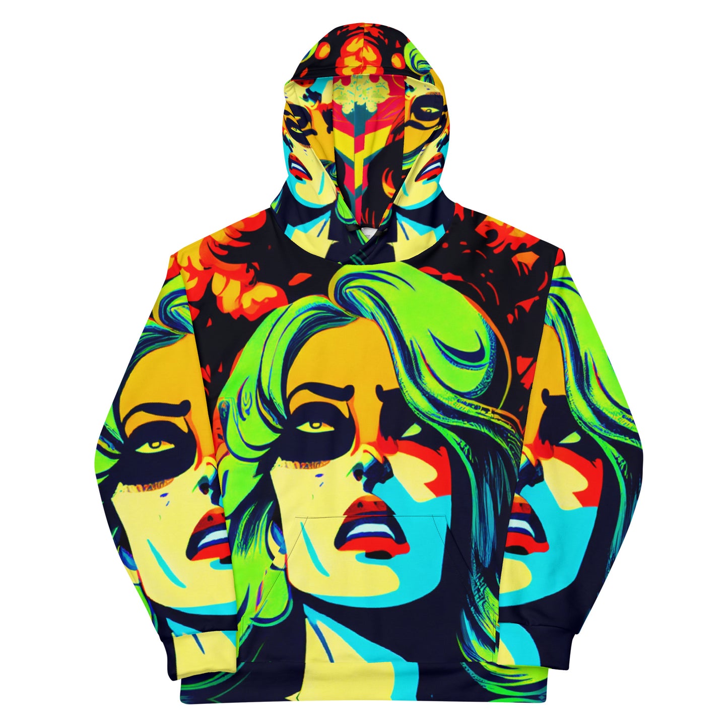 Happie Hippie Apocalypse 01 Unisex Hoodie - Acid Art Club Wear / Skate Wear / Street Wear