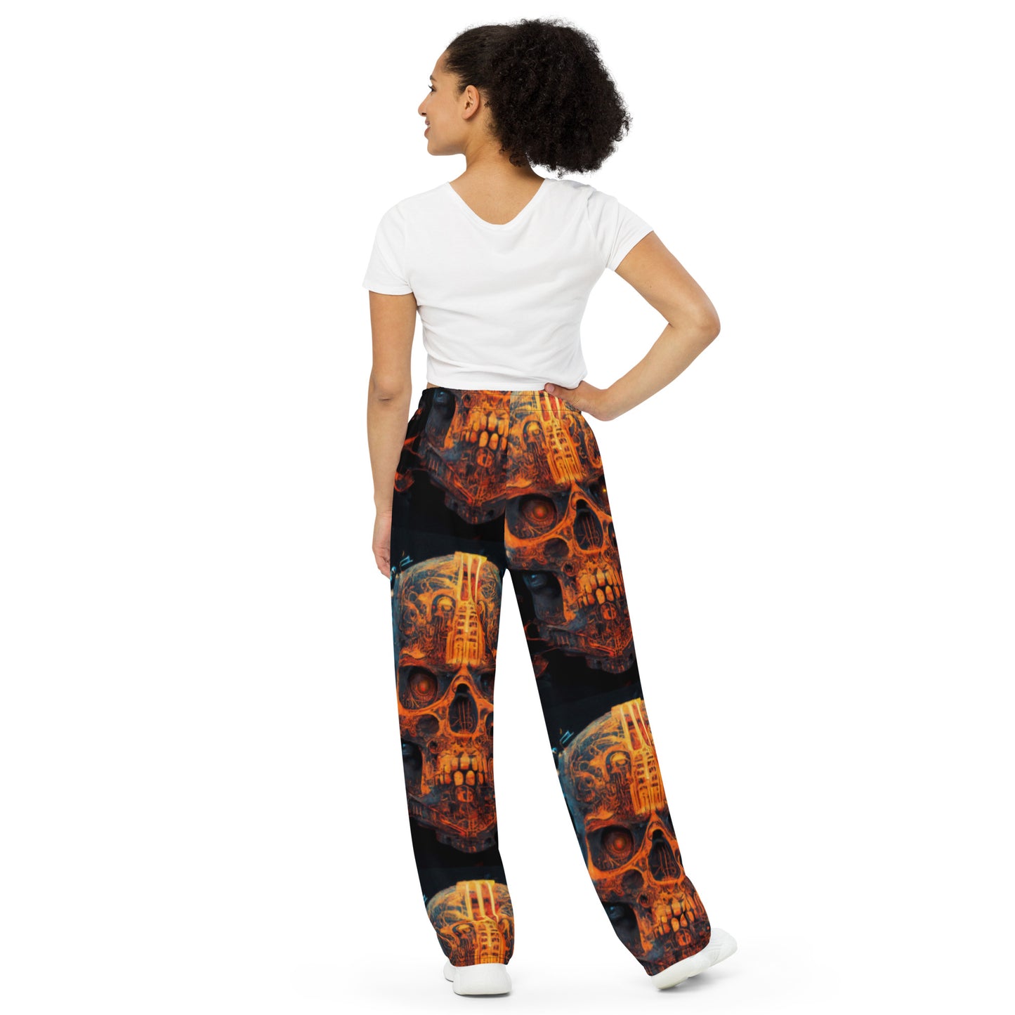 Acid Skulls 03 unisex wide-leg pants - Djungle Fever