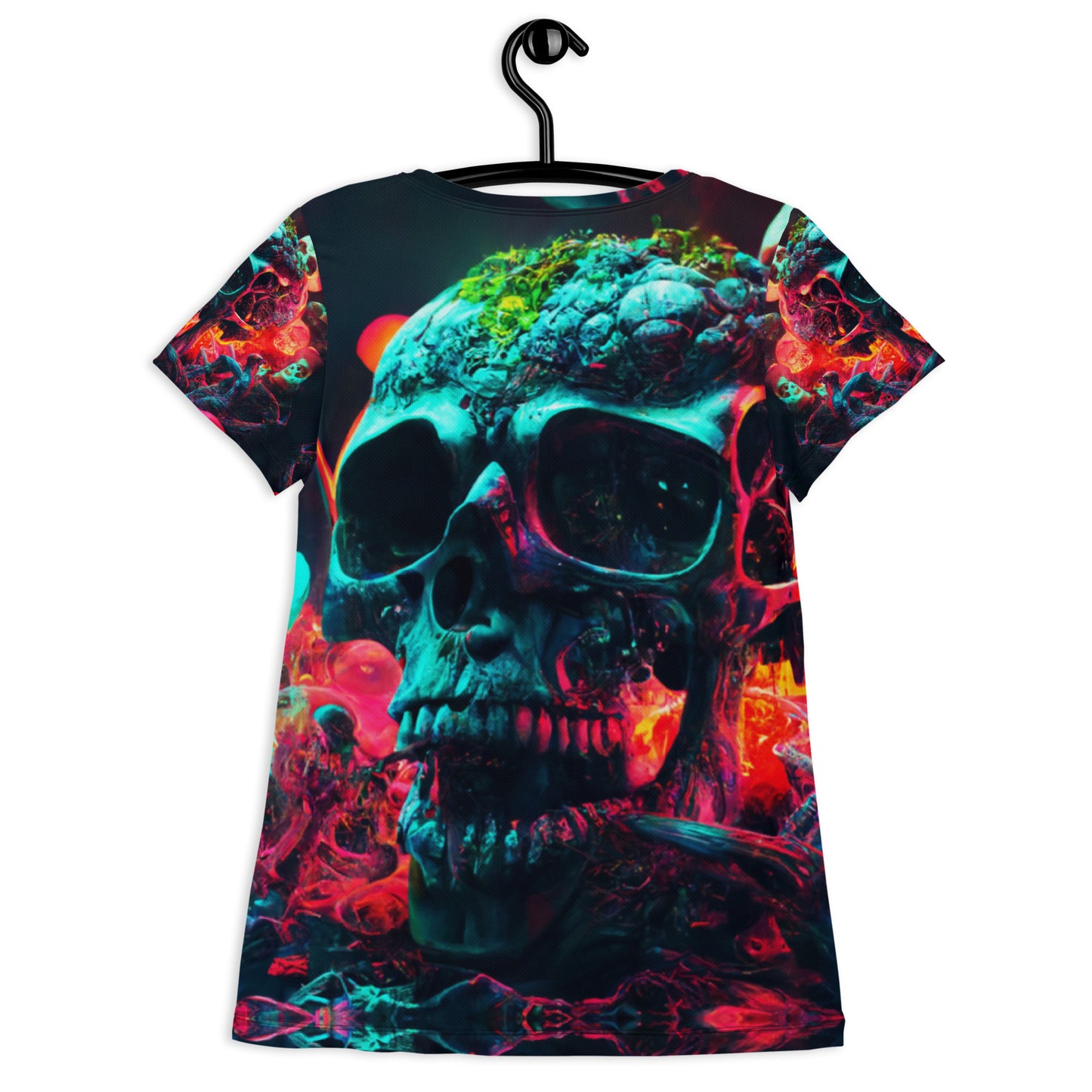 Acid Skulls 02 Ladie's Athletic T-shirt - Djungle Fever