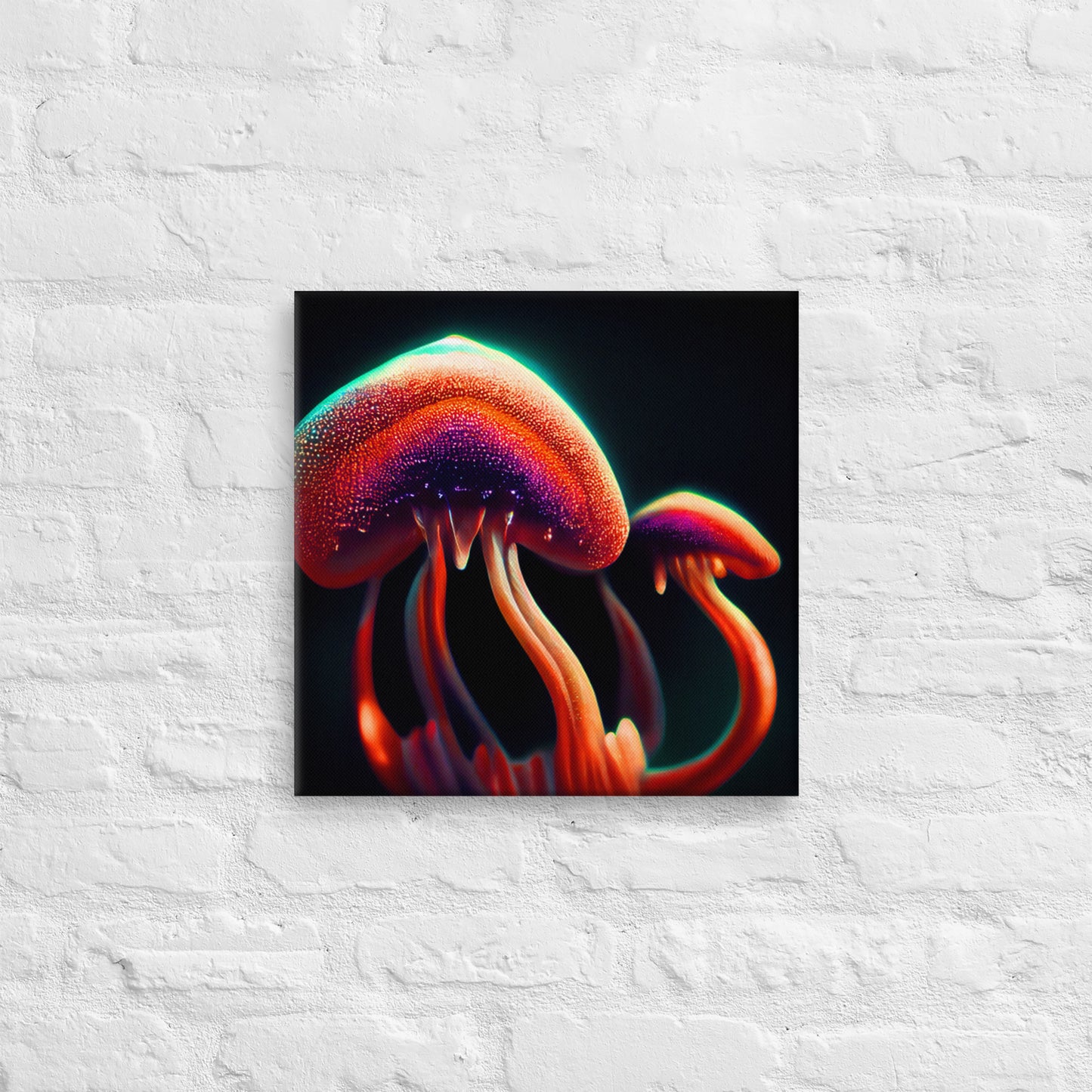 Magic Shrooooms 01 Canvas 16" x 16"