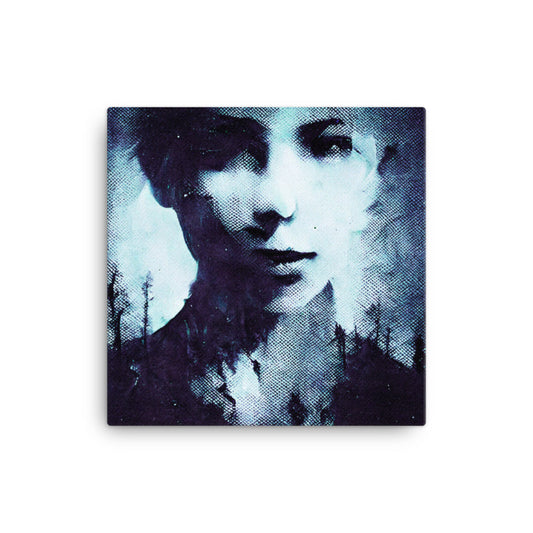 Bad Print 01 - Artprint on Canvas 16" x 16"