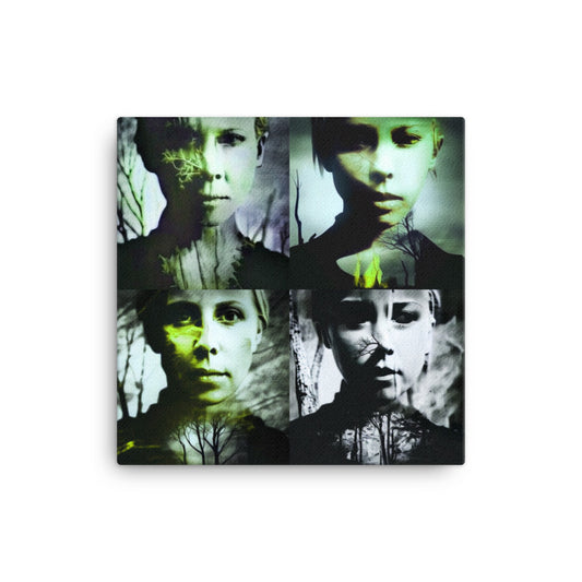 Bad Print 03 - Artprint on Canvas 16" x 16"