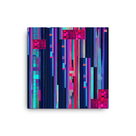 Glitch 02 - Artprint on Canvas 16" x 16"