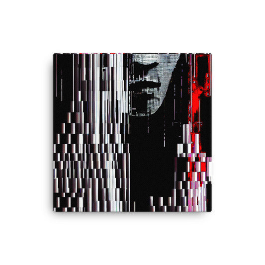 Glitch 06 - Artprint on Canvas 16" x 16"