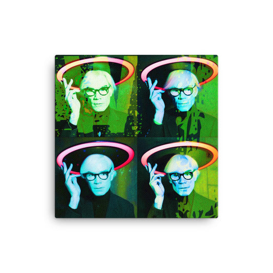 AndEEE UFO 01 Pop Art / Artprint On Canvas 16" x 16"