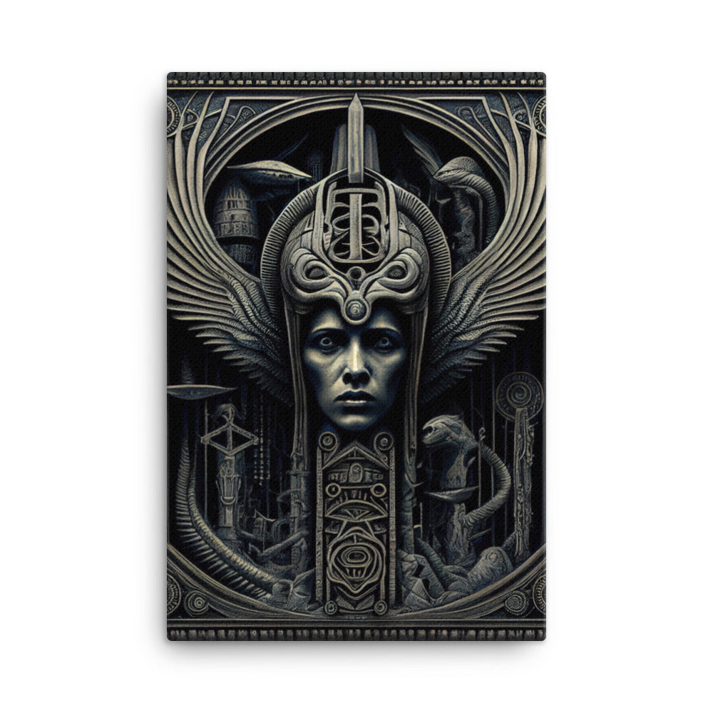 Art Deco Retro SciFi Canvas 24" x 36"