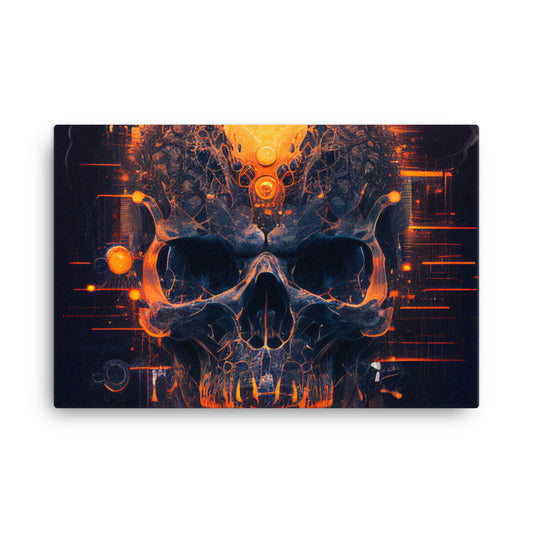 Acid Skulls 06 Canvas 23" x 36"