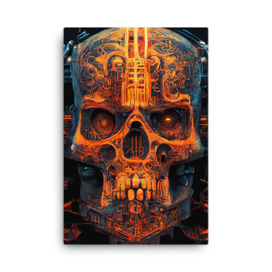 Acid Skulls 05 Canvas 24" x 36"
