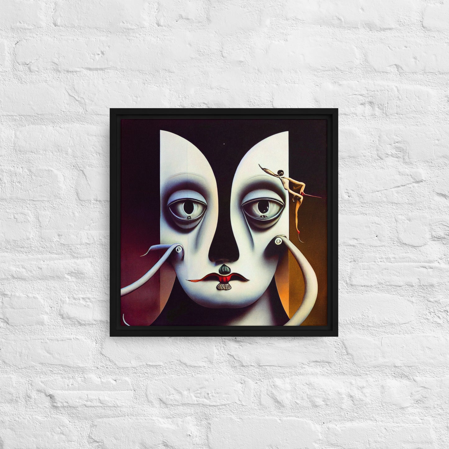 Dada Dude 04 Framed canvas 16" x 16"