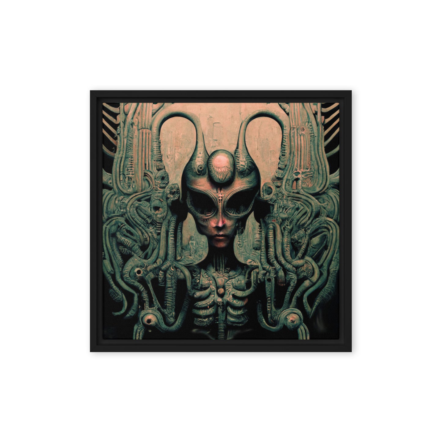Space Navigator 01 - Framed canvas 16" x 16"