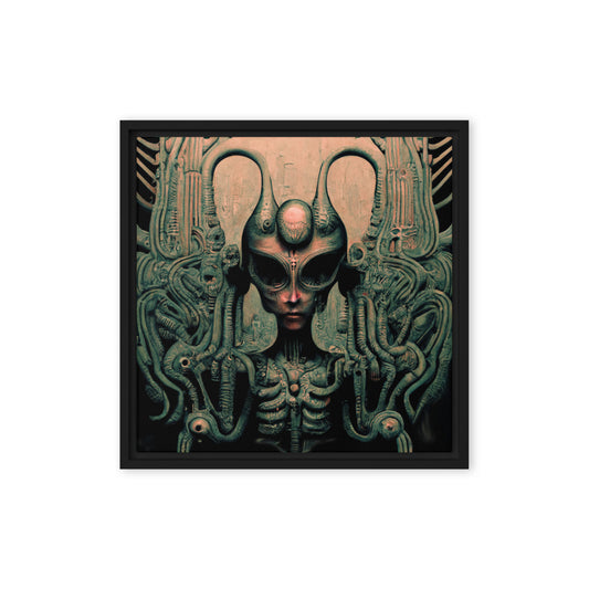 Space Navigator 01 - Framed canvas 16" x 16"