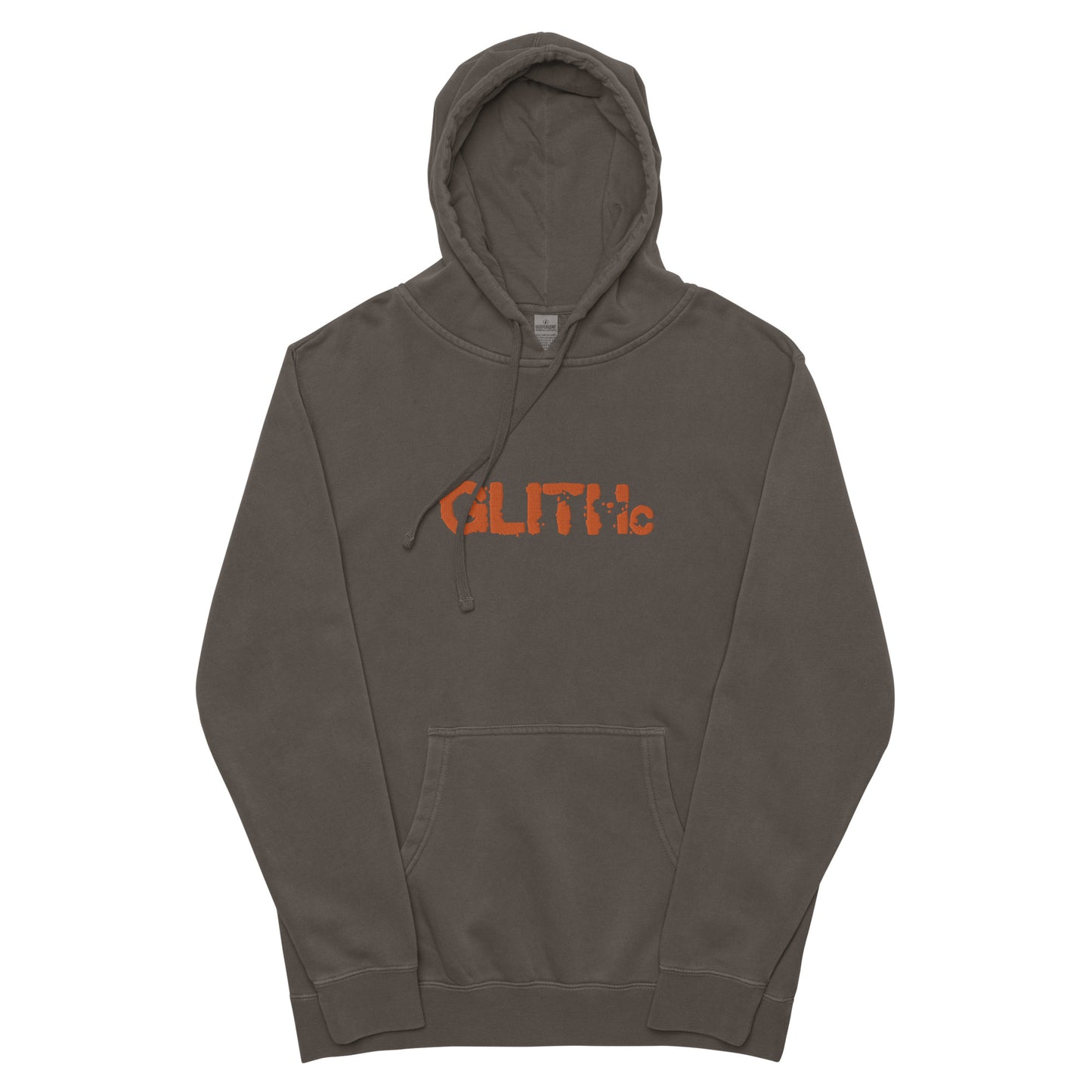 GLITHc - embroidery - Unisex pigment-dyed hoodie