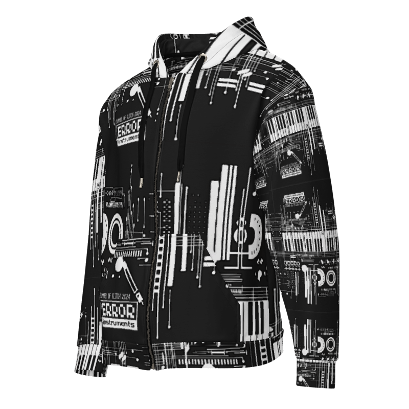 Error Instruments - Summer Of Glitch 04 Unisex zip hoodie #clubwear #streetwear #stageoutfit