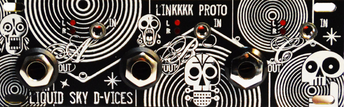 liquid sky d-vices "LinKKKK" 1U utiliy eurorack module