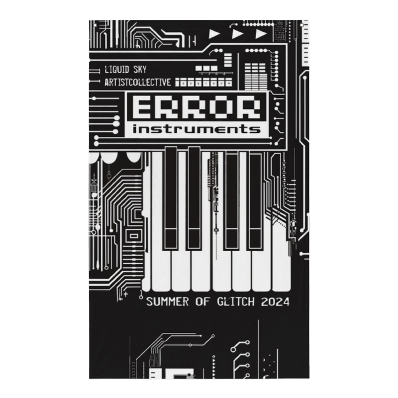 Error Instruments vs Liquid Sky artistcollective Glitch Flag / Art Print