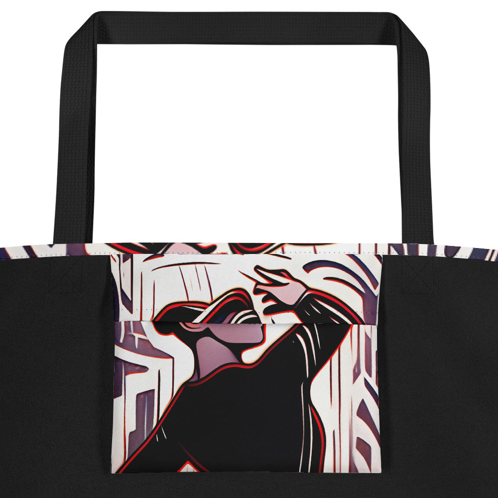 Partymood 01 All-Over Print Large #ToteBag #Beachbag #Partybag #Shoppingbag