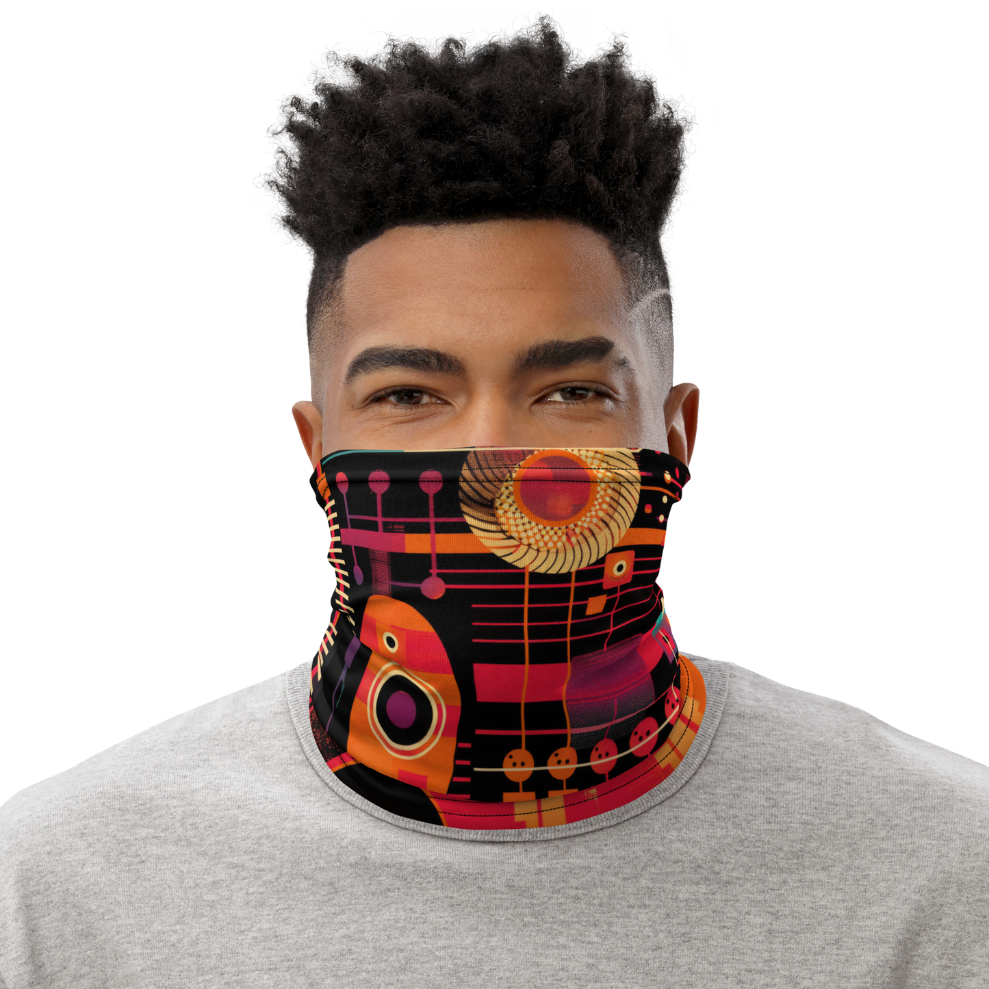 Summer Of Glitch 01 Neck Gaiter